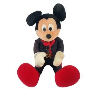 Vintage 26" Applause Disney Mickey Mouse Large Plush Doll Stuffed Animal CUTE